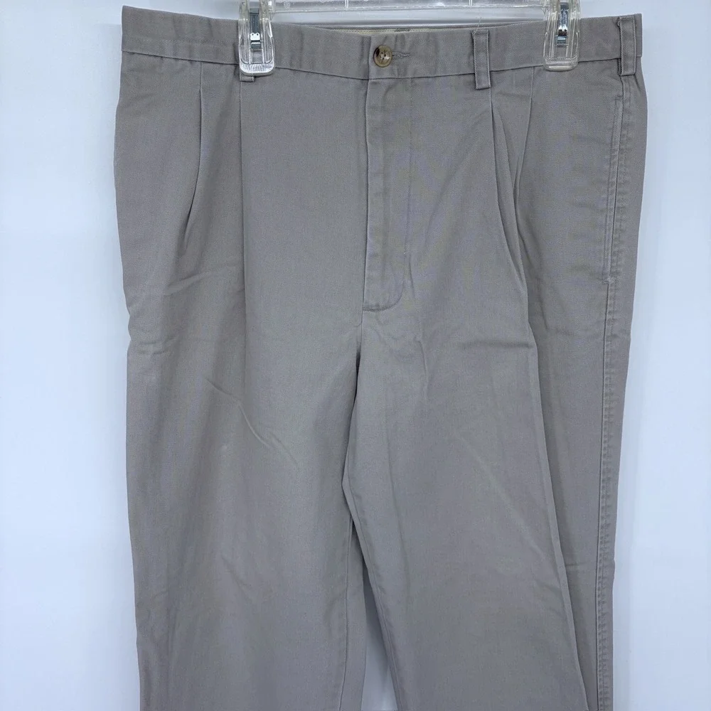 Mens Banana Republic Chino Pants Size 38R 100% Cotton‎ Grayish Tan Khaki